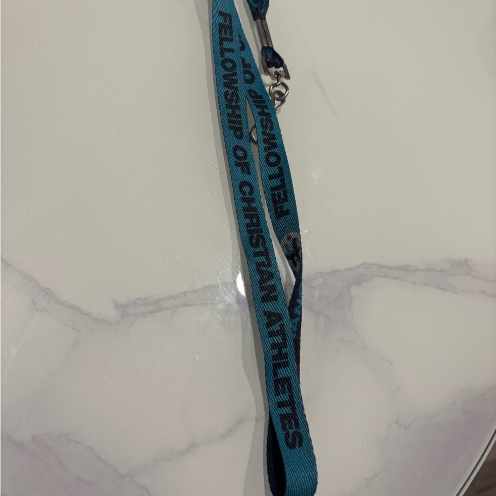 Blue Fellowship of Christian Athletes Lanyard